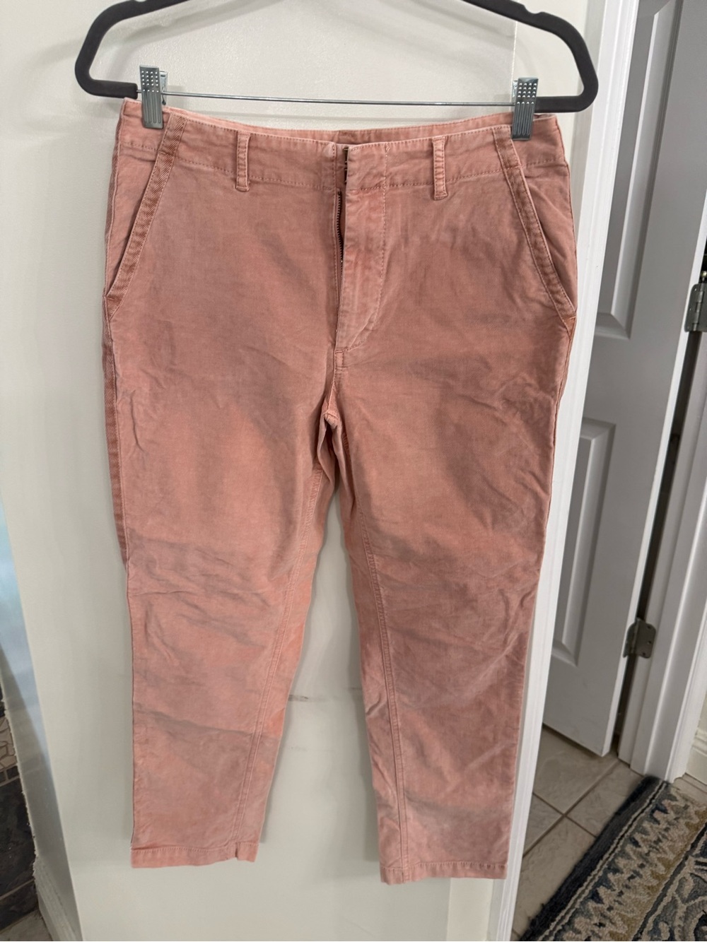 Faherty Rose Corduroy Straight-Leg Pants